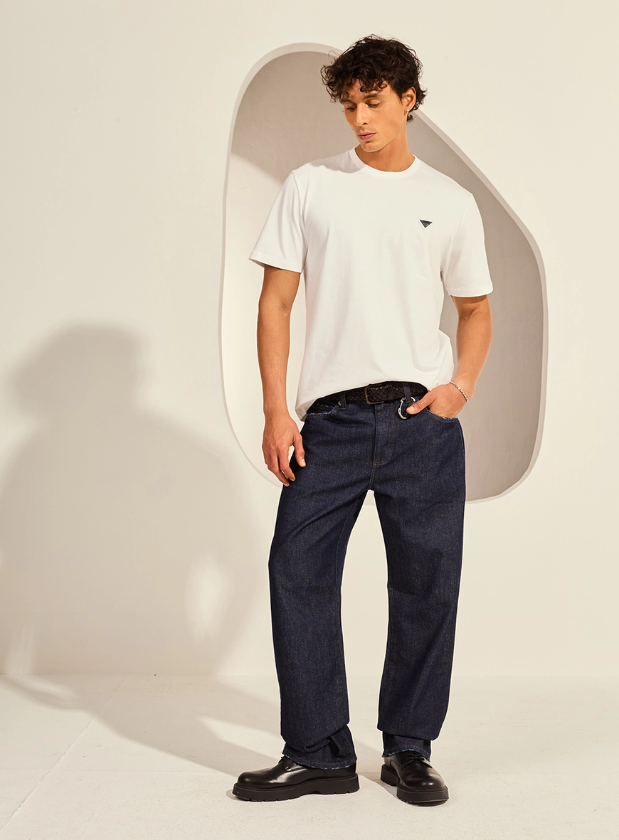 Camiseta New Box Caimento Reto Básica Masculina Off Shell