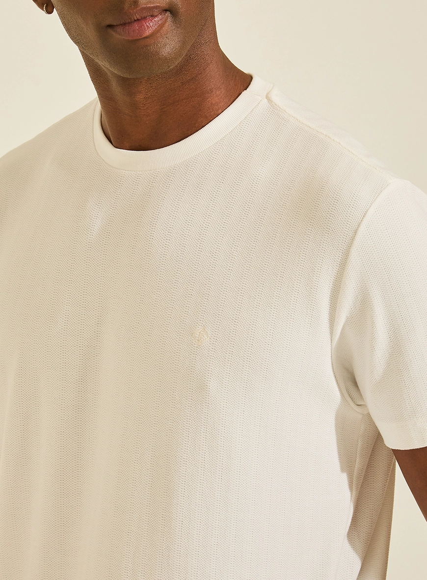 Camiseta New Box Reto Malha Texturizada Off Shell