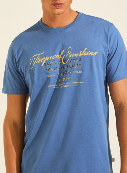 Camiseta Masculina New Slim Estampada