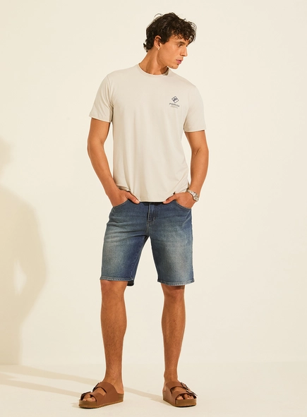 Camiseta New Slim Reta Pima Flex Premium
