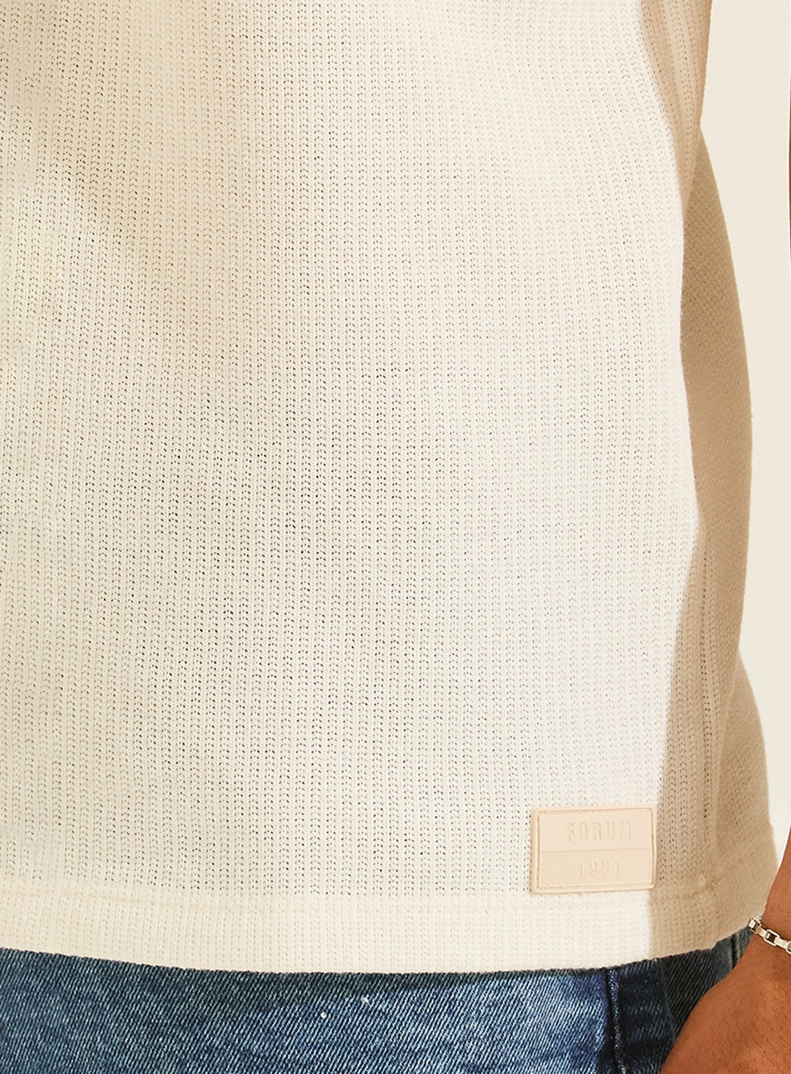 Camiseta New Slim Texturizada Masculina Off Shell