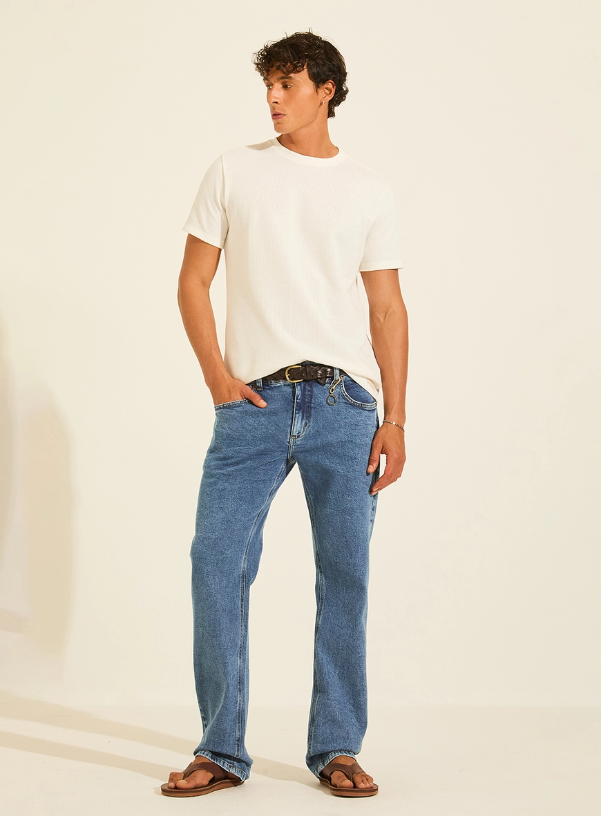 Camiseta New Slim Texturizada Masculina Off Shell