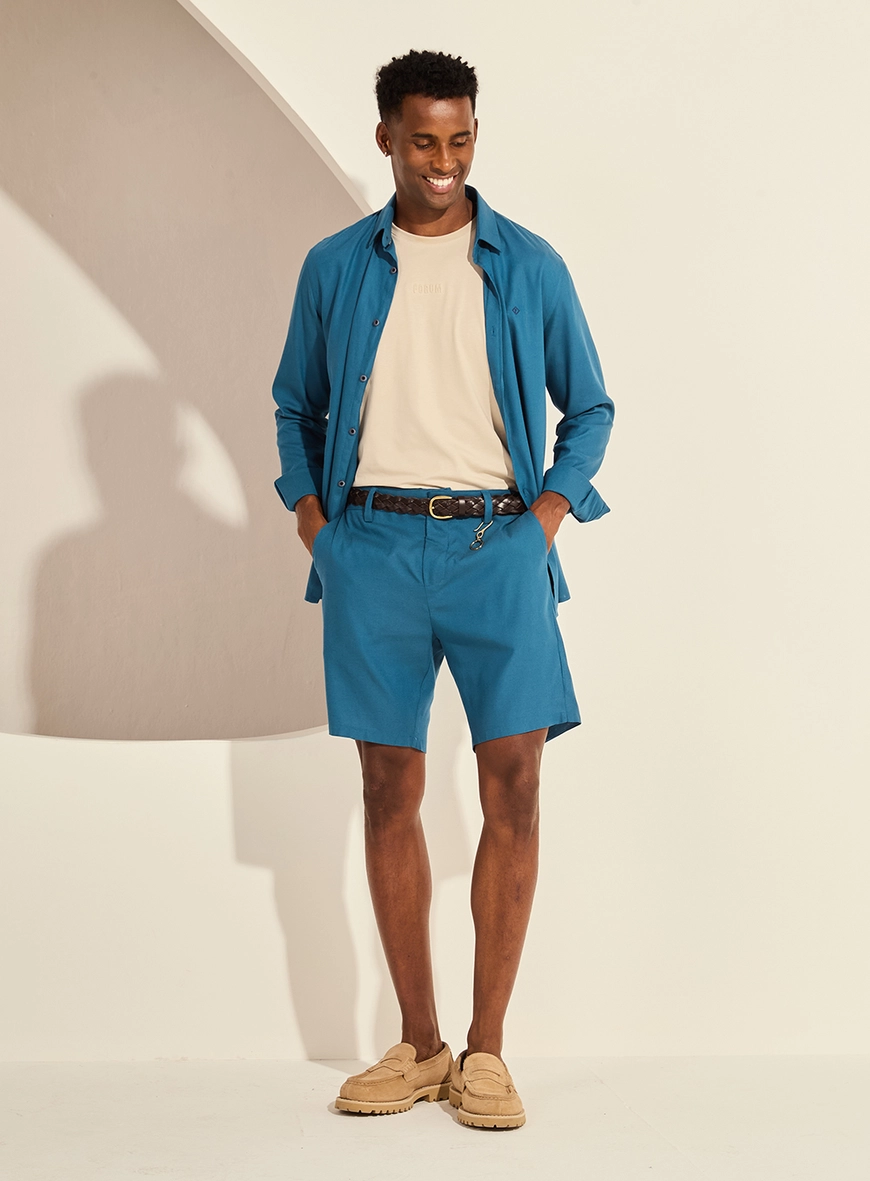 Camiseta New Slim Pima Flex Essential Bege Esquilo