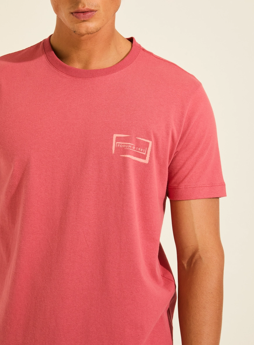 Camiseta Masculina New Slim Básica Vermelho
