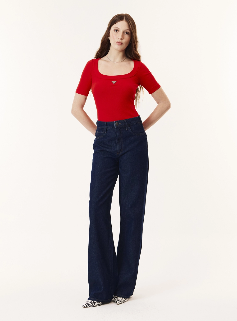 Calça Jeans Lavagem Escura Feminina - Berlim Índigo