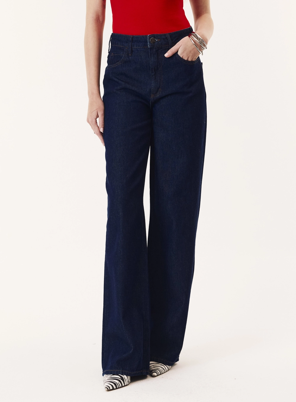 Calça Jeans Lavagem Escura Feminina - Berlim Índigo