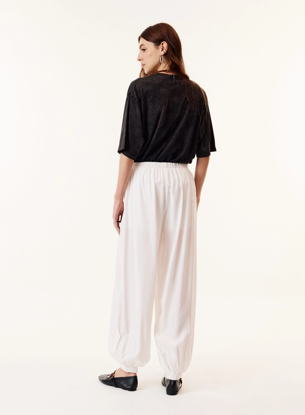 Calça Ballon Cós Com Elástico Feminina Off Shell