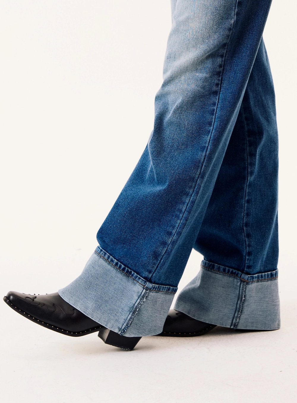 Calça Jeans Wide Leg Feminina - Berlim Stretch Índigo
