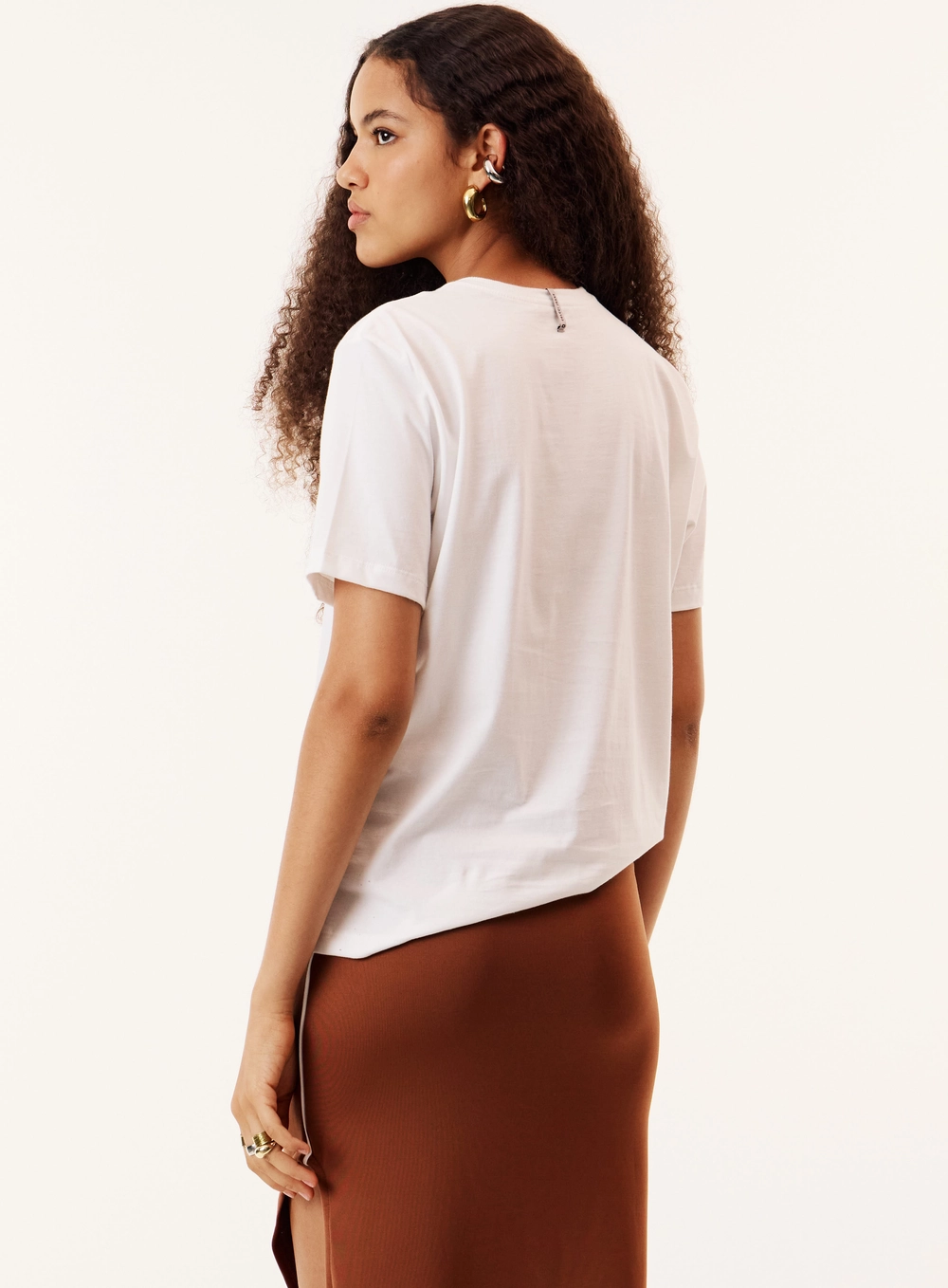 Camiseta Oversized Estampada Feminina Off Shell