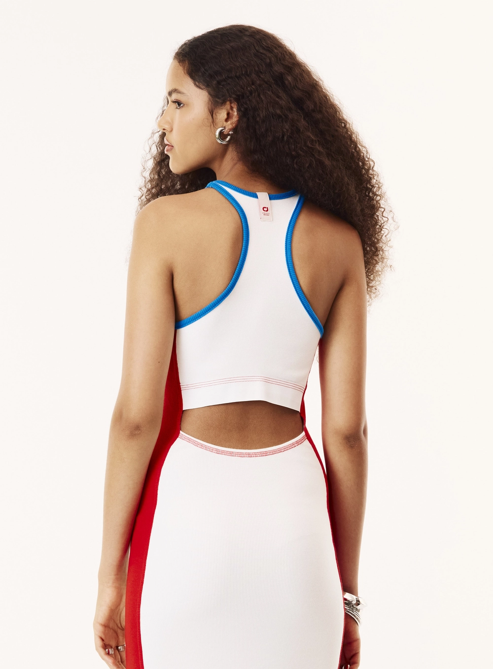 Vestido Midi Tubinho Canelado Detalhe Nas Costas Off Shell