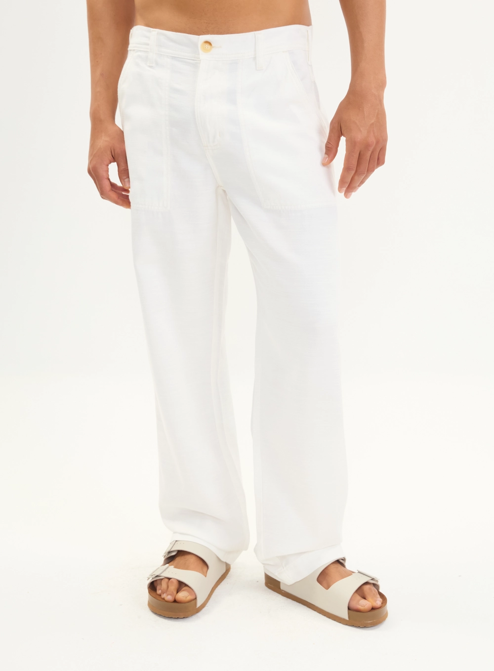 Calça Sarja Reta Worker Masculina Off Shell