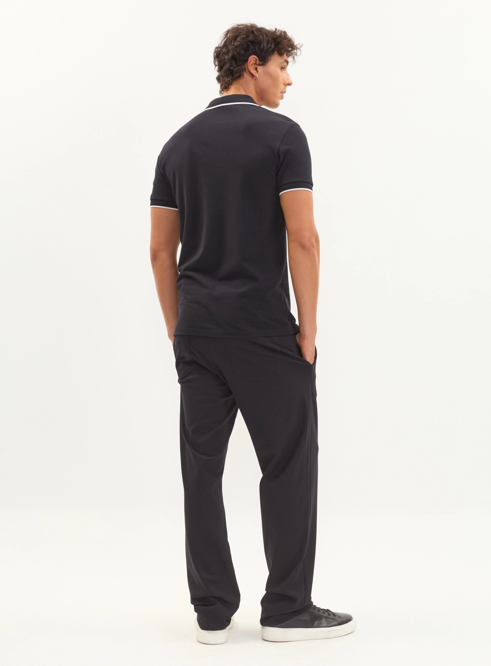 Calça Alfaiataria Reta Cotton Masculina Preto