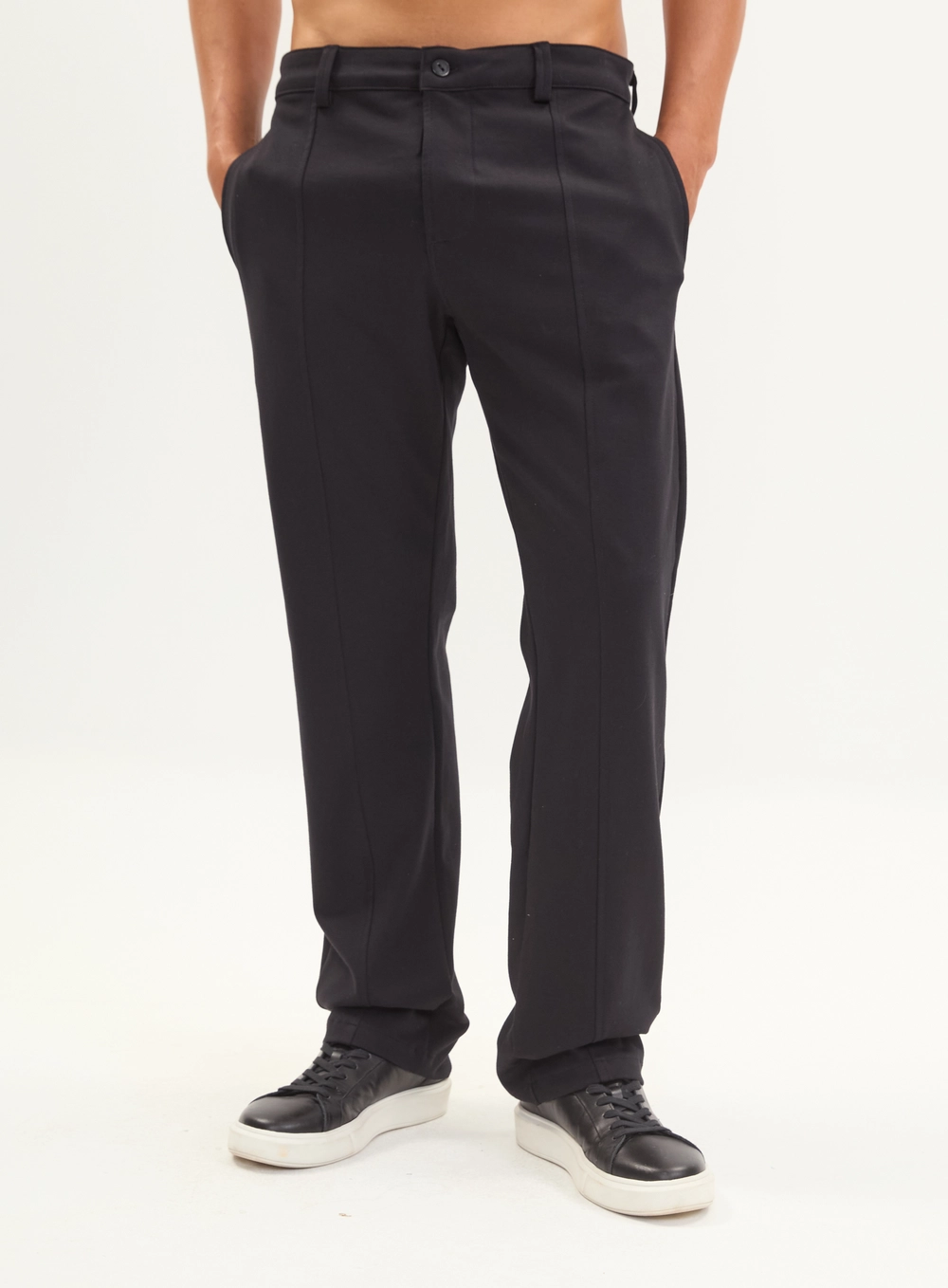 Calça Alfaiataria Reta Cotton Masculina Preto