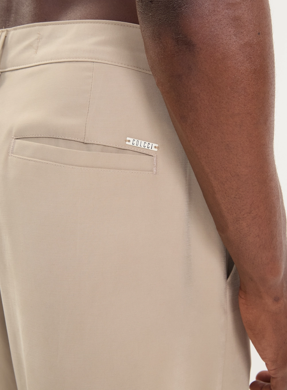 Calça Alfaiataria Baggy Masculina - London Bege