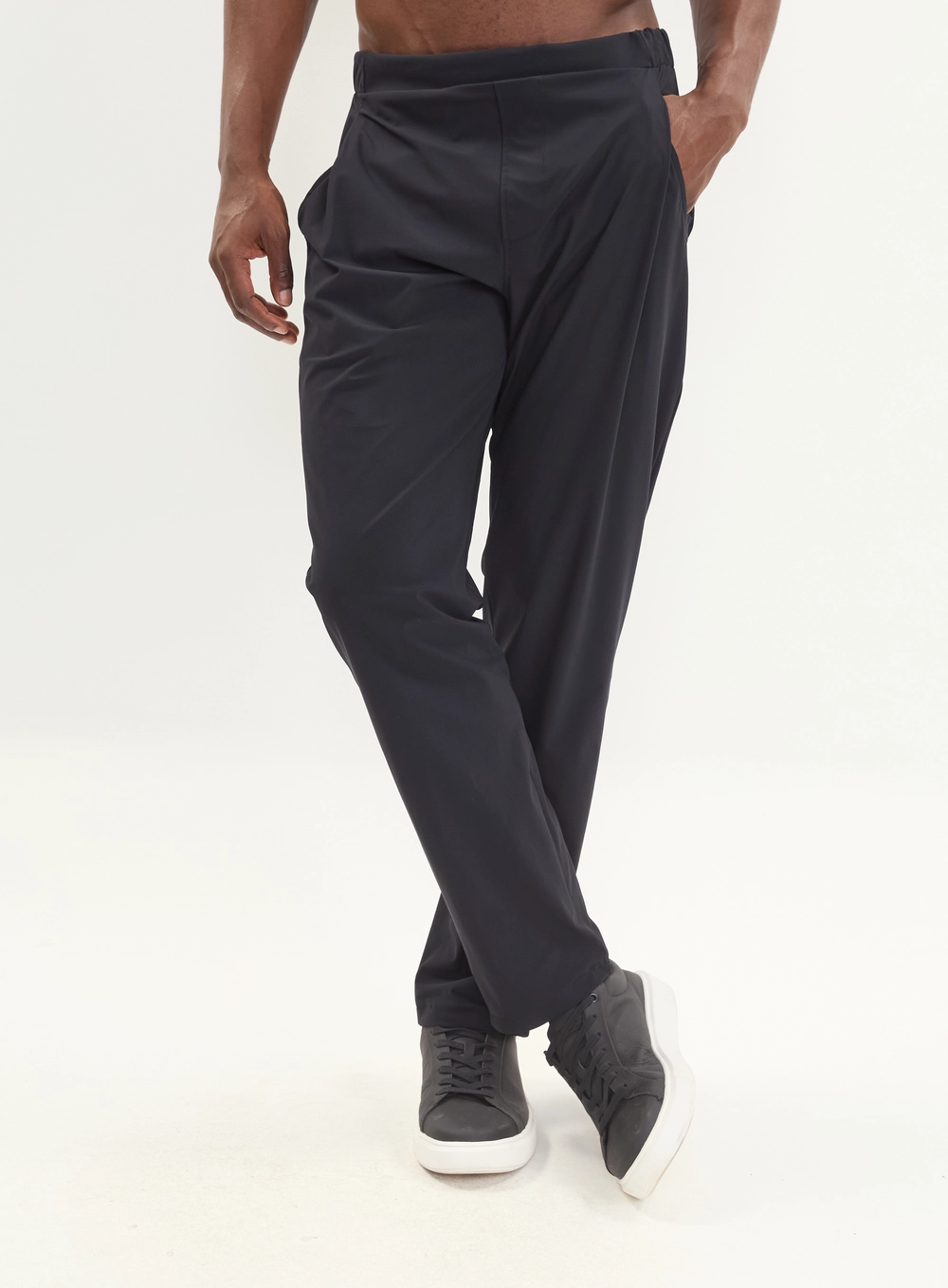 Calça Reta Malha Tech Masculina Preto