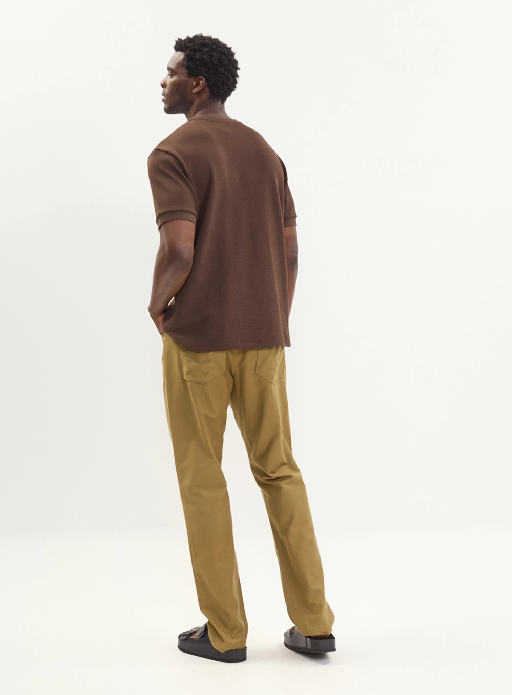 Calça Alfaiataria Masculina Reta - Andie Marrom