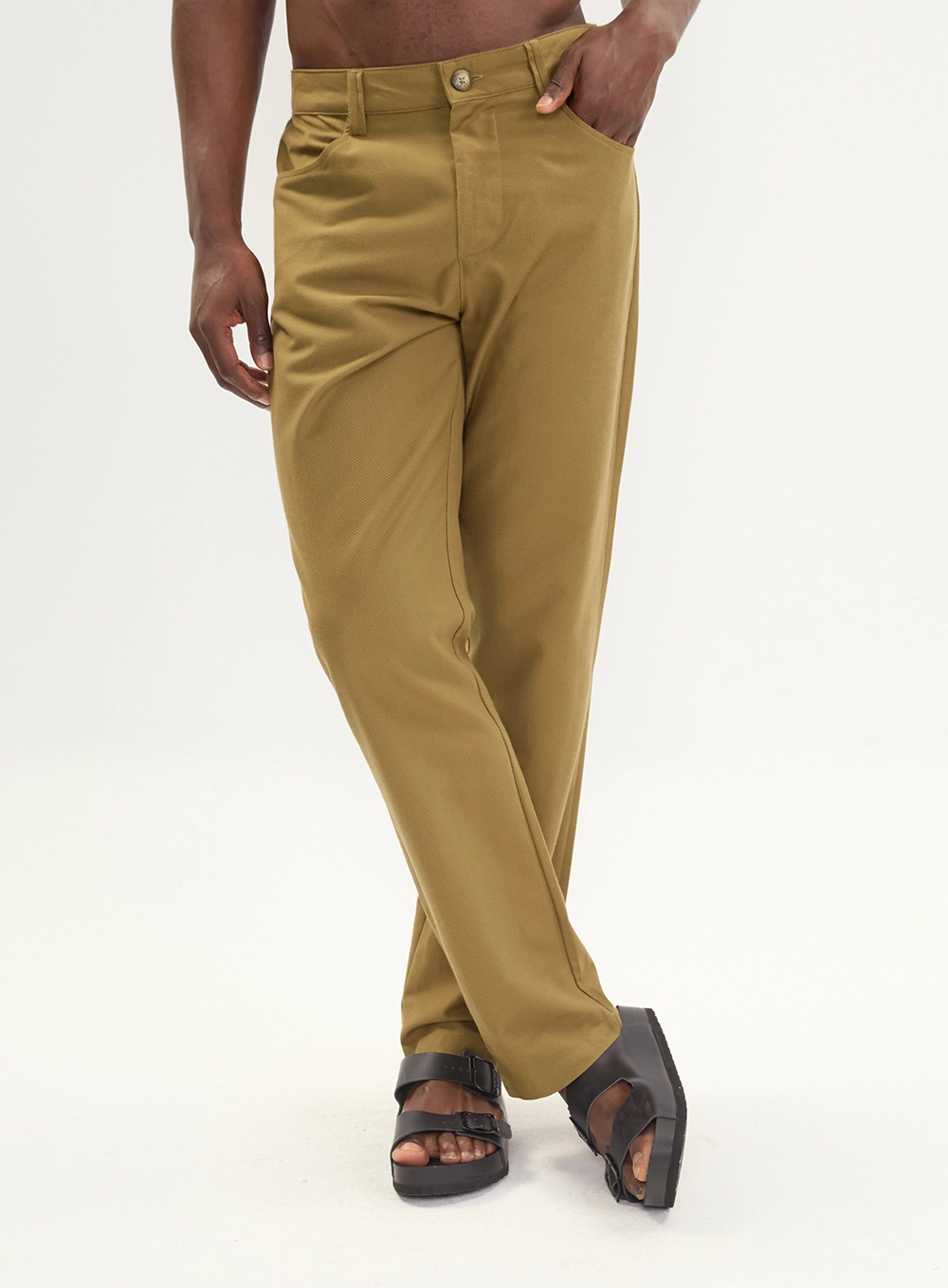 Calça Alfaiataria Masculina Reta - Andie Marrom