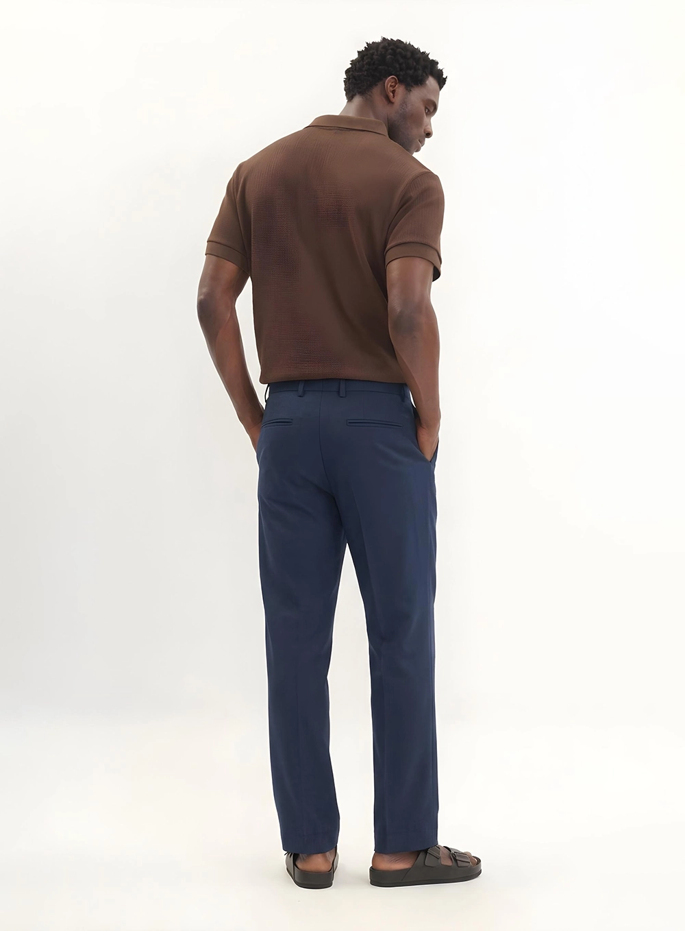 Calça Alfaiataria Masculina - Reta Azul