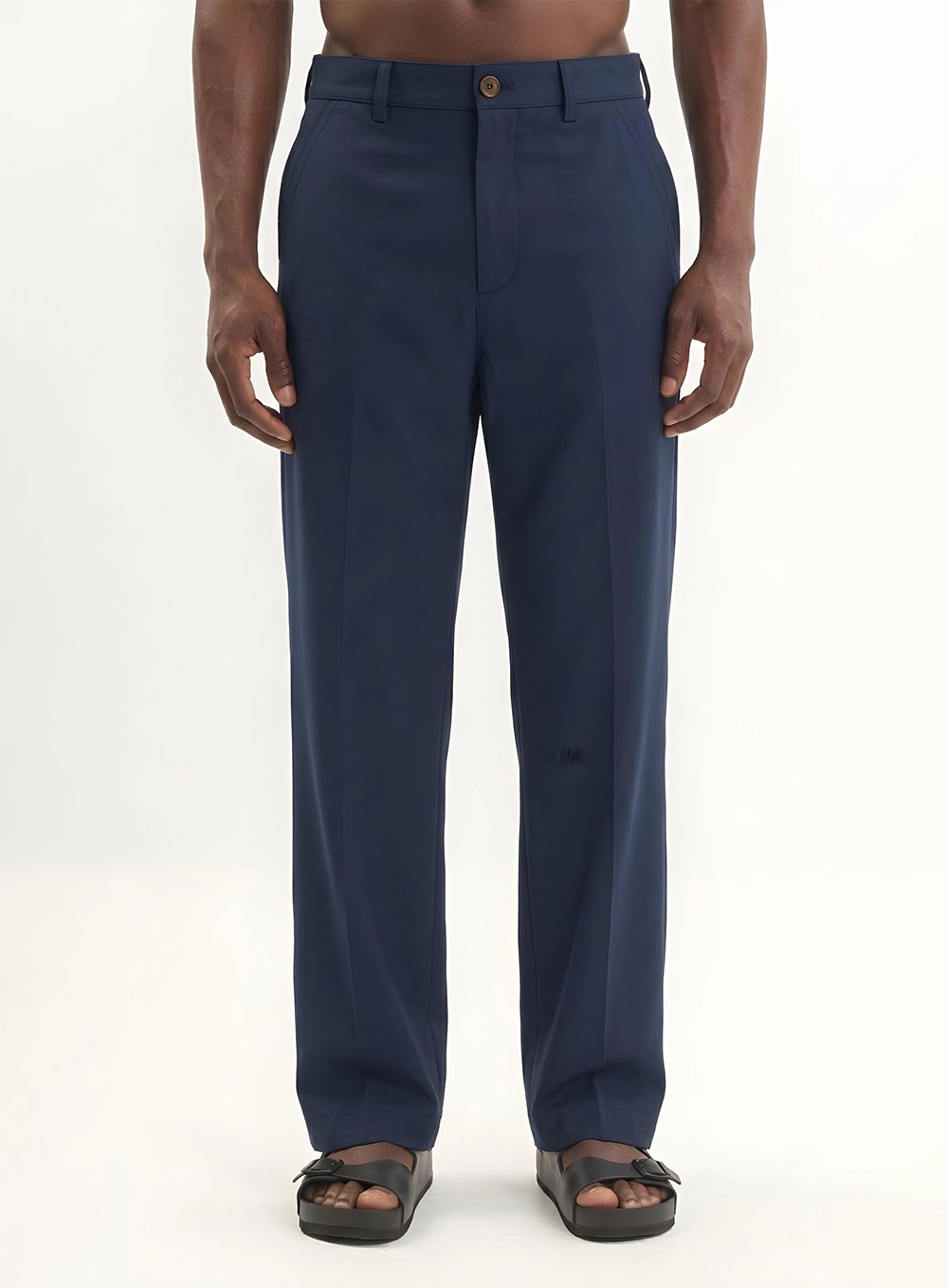 Calça Alfaiataria Masculina - Reta Azul
