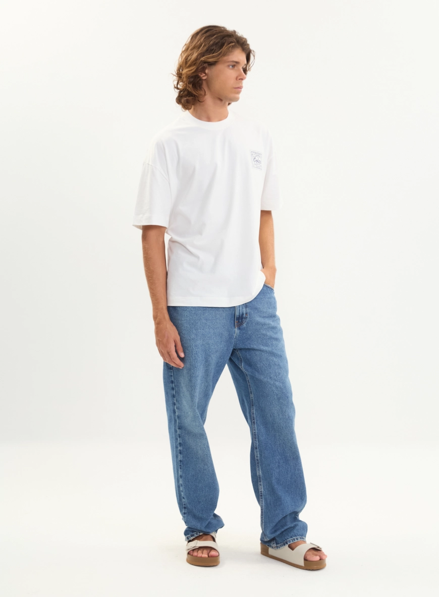 Calça Jeans Masculina Denim Blue - Loose