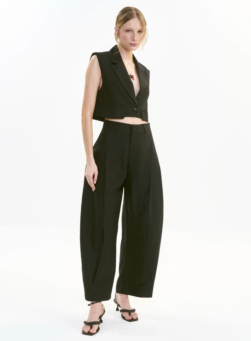 Calça Alfaiataria Feminina Barril - Joana
