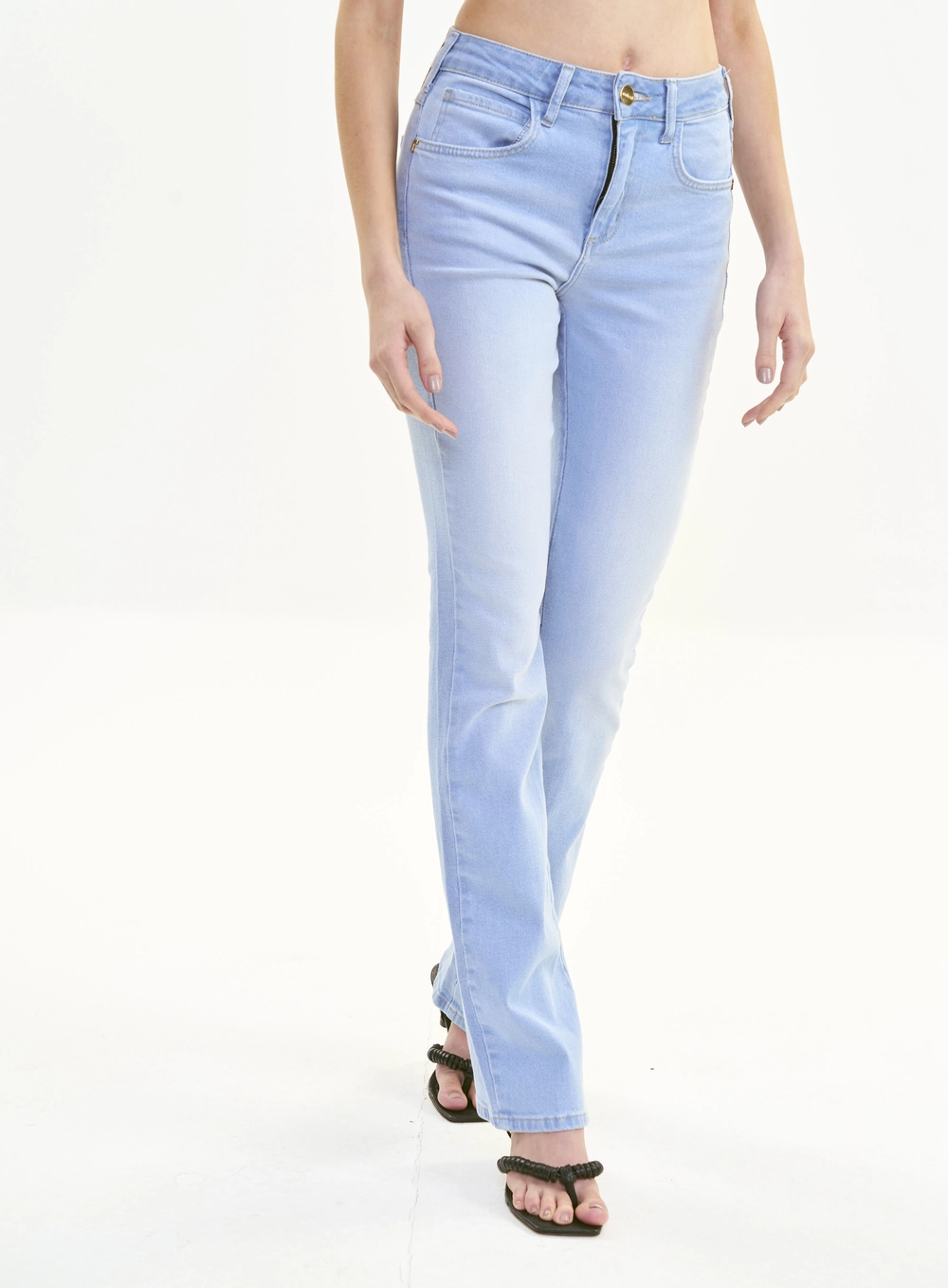 Calça Jeans Feminina Skinny Reta Clara - Bia Índigo