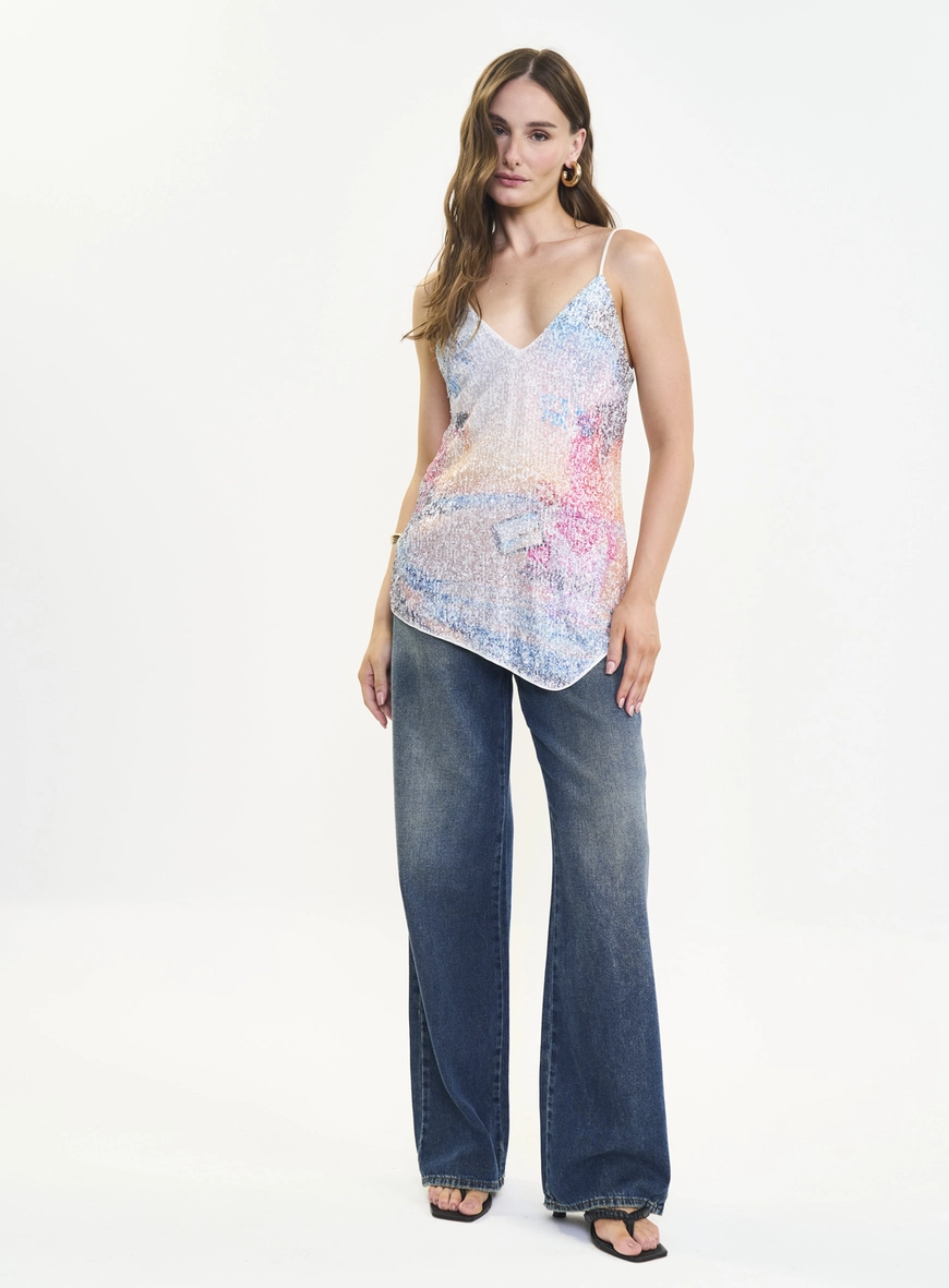 Calça Jeans Wide Leg Cintura Alta - Juliette