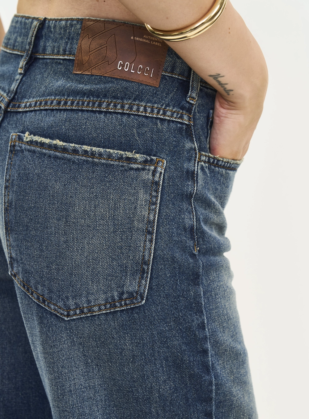 Calça Jeans Wide Leg Cintura Alta - Juliette Índigo