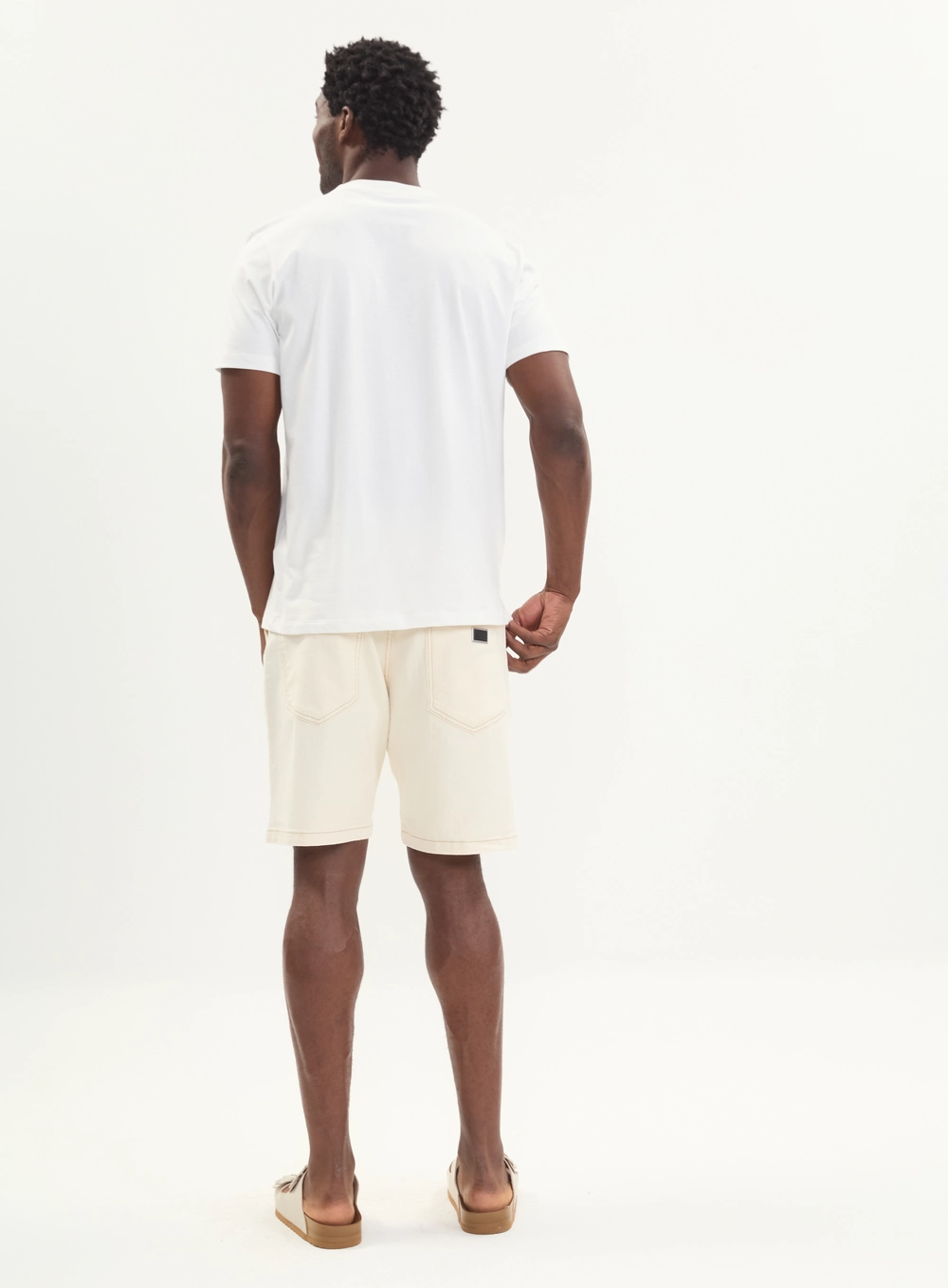 Bermuda Sarja Masculina Reta Clássica - New Davi Off Shell