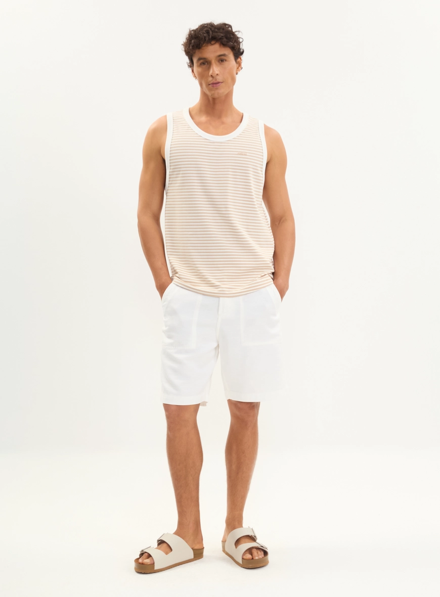 Bermuda Sarja Reta Masculina Liocel