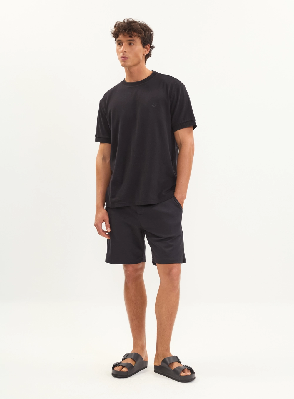 Bermuda Masculina Cotton New Chino Preto