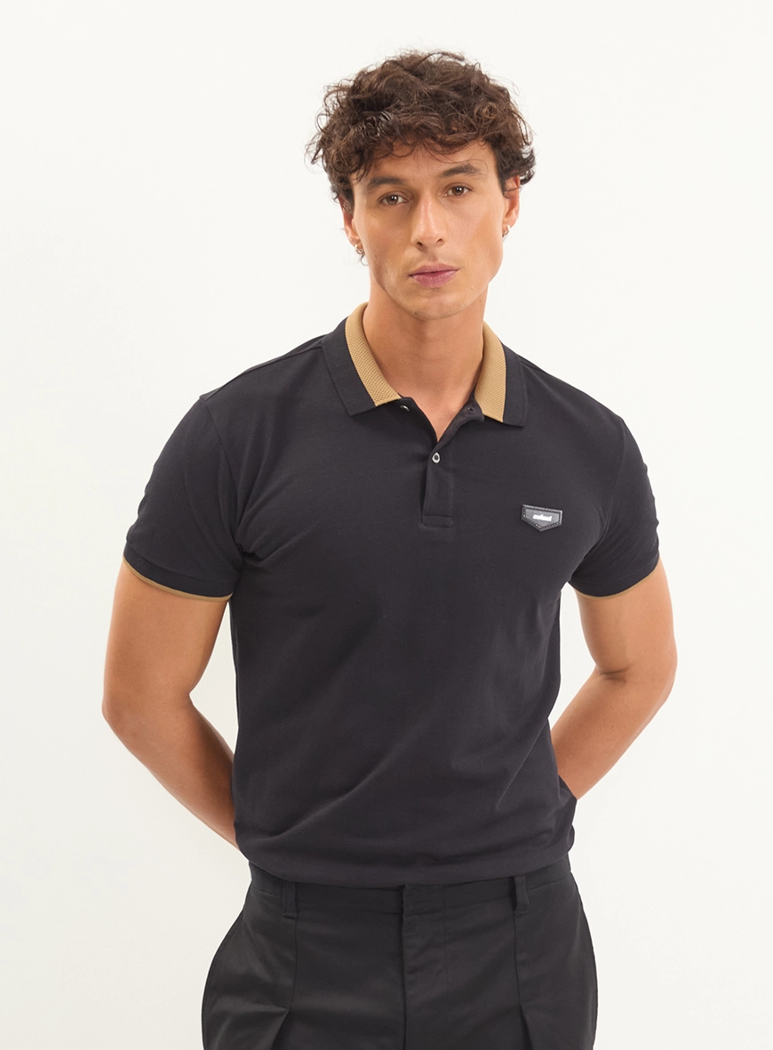 Polo Masculina Piquet Jacquard - Brasil