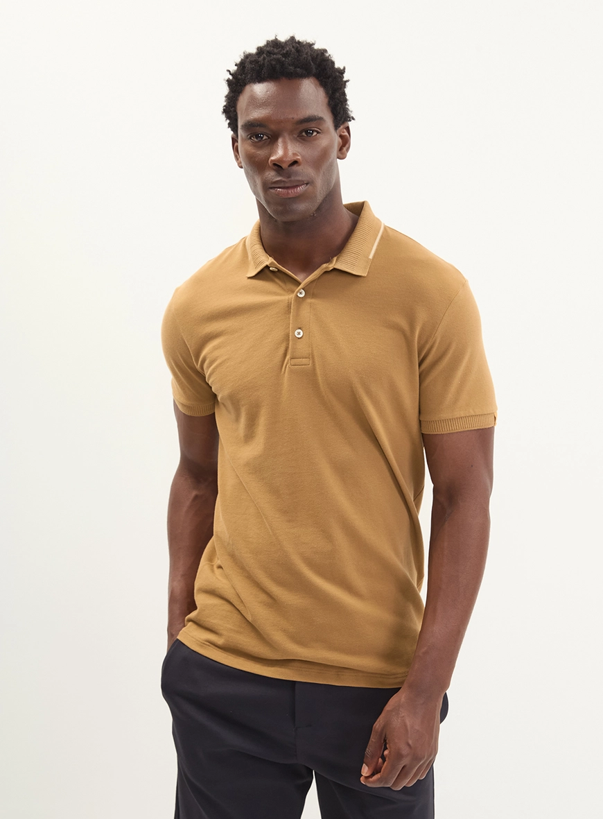 Polo Masculina Piquet Etiqueta Manga - Brasil