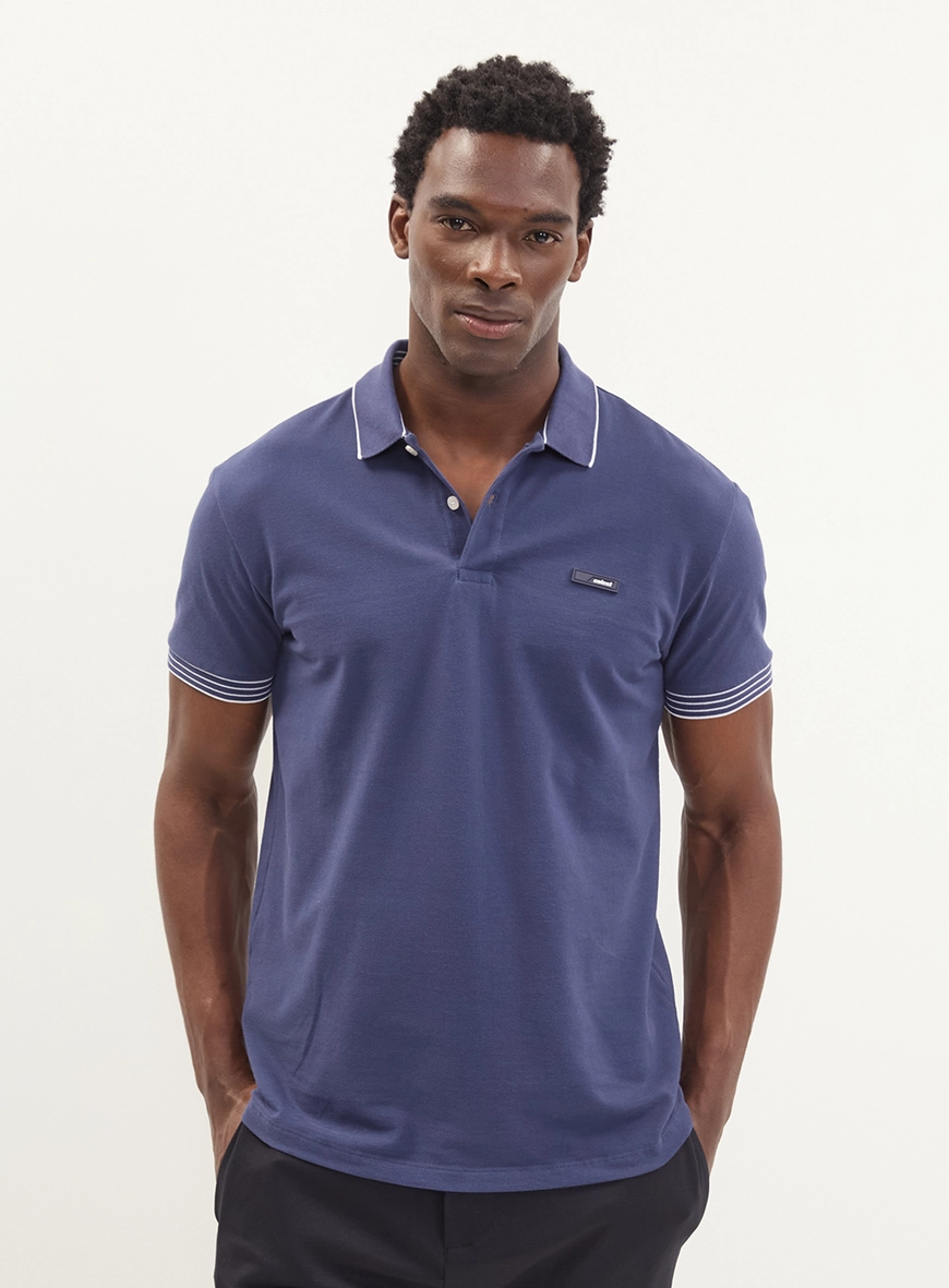Polo Masculina Piquet Contrastantes - Brasil