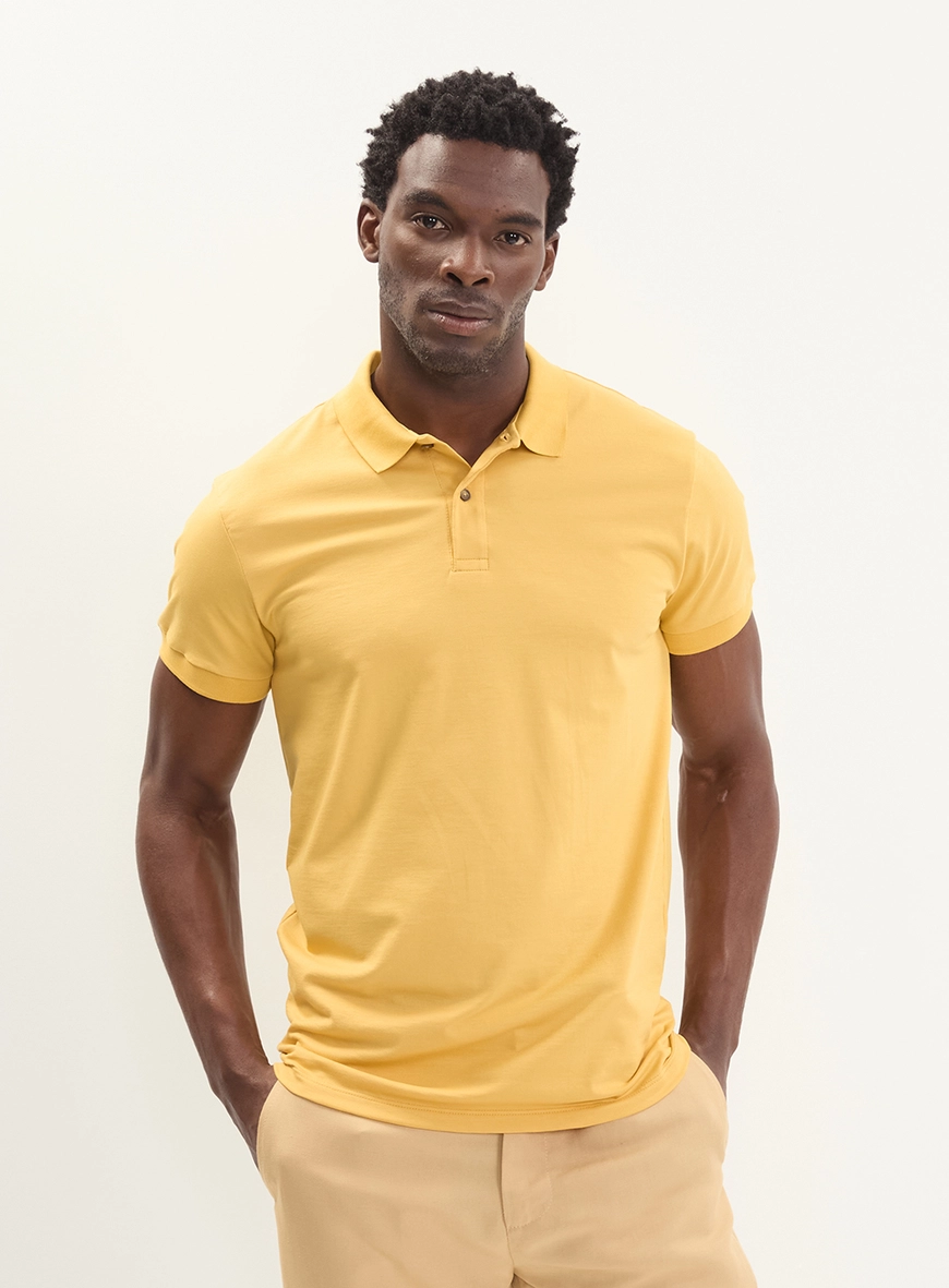 Polo Masculina Pima Com Bordado