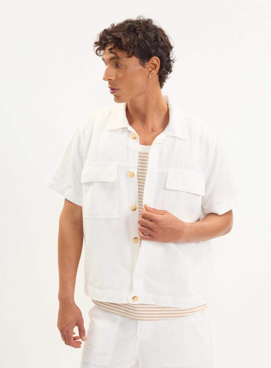 Camisa Masculina Overshirt Box