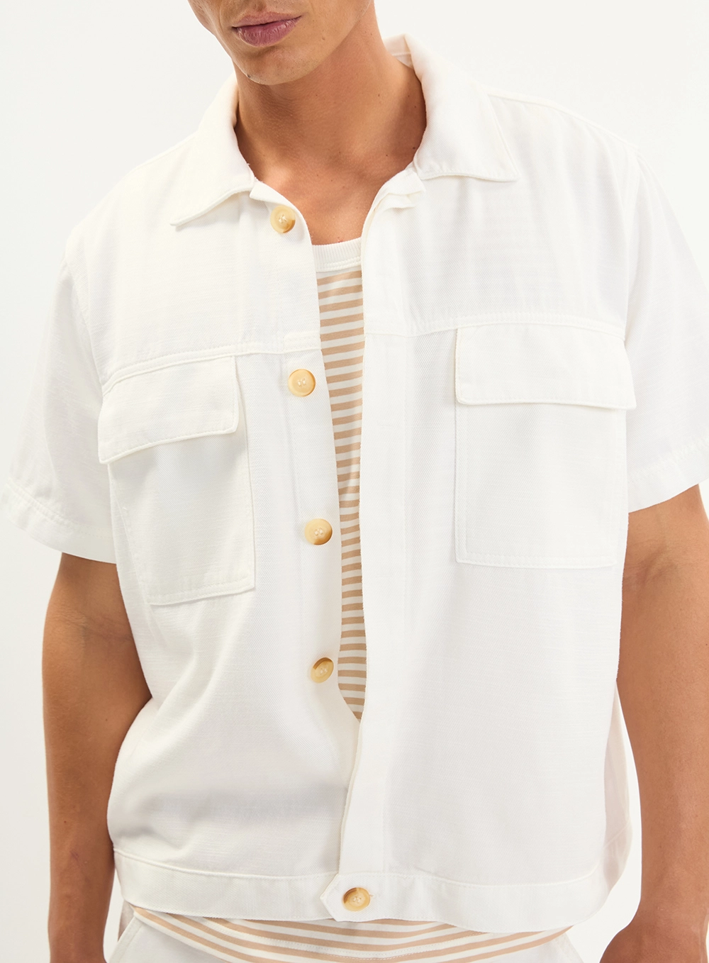 Camisa Masculina Overshirt Box Off Shell