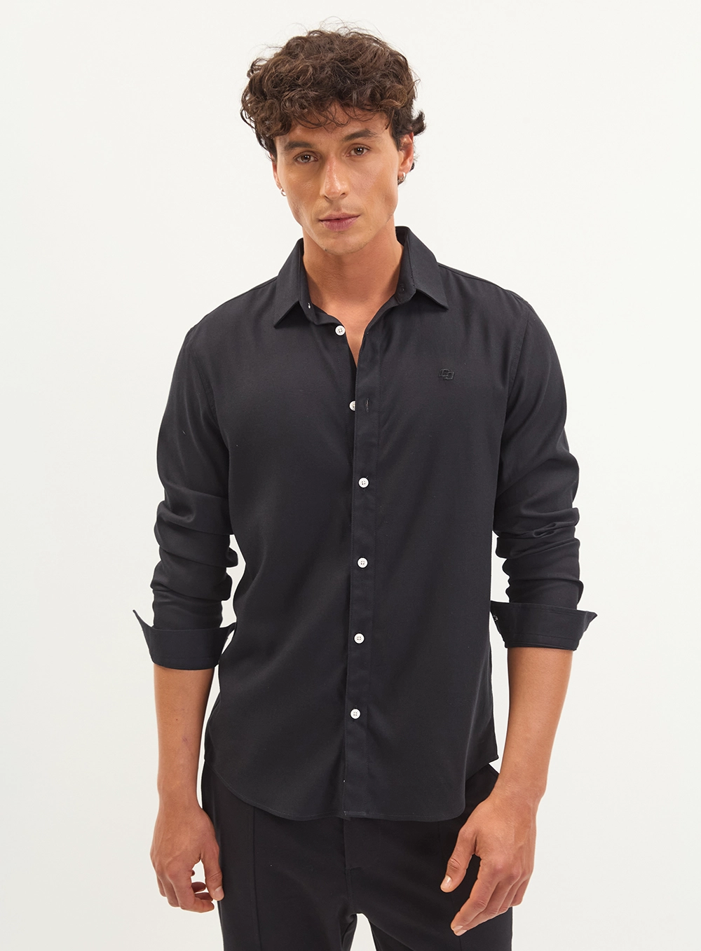 Camisa Relax Manga Longa Dami Preto