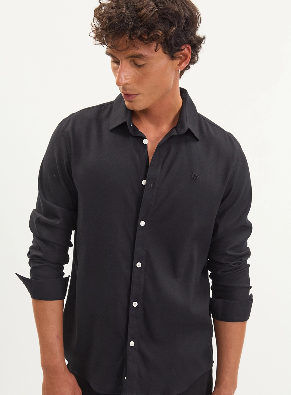 Camisa Relax Manga Longa Dami Preto
