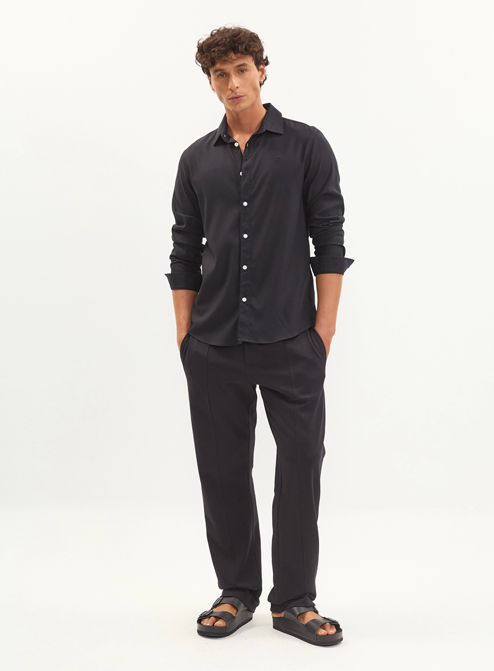 Camisa Relax Manga Longa Dami Preto