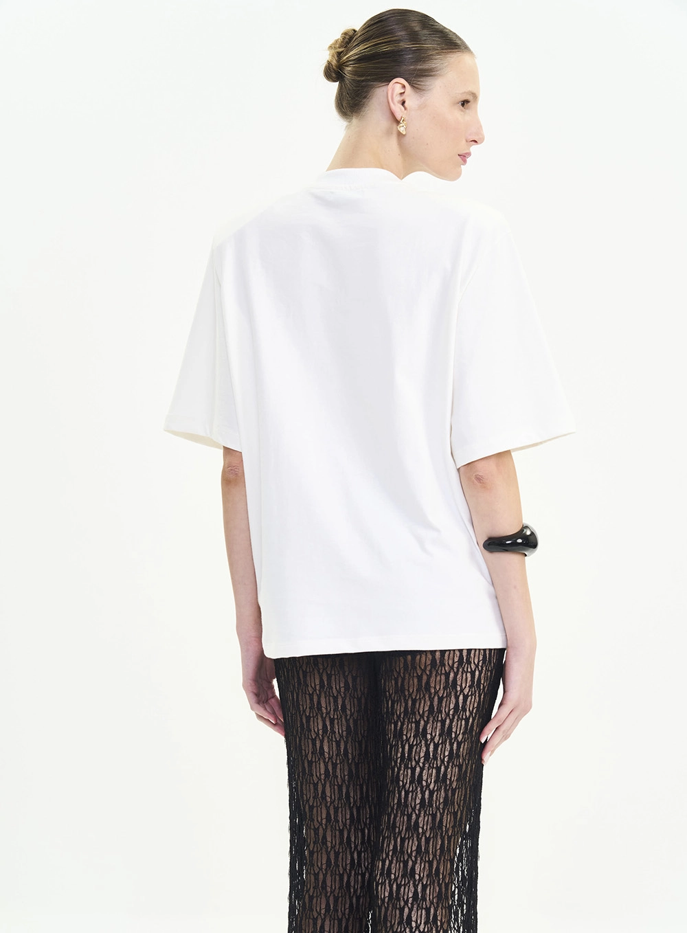 Camiseta Oversized Shape Amplo Estampada Off Shell
