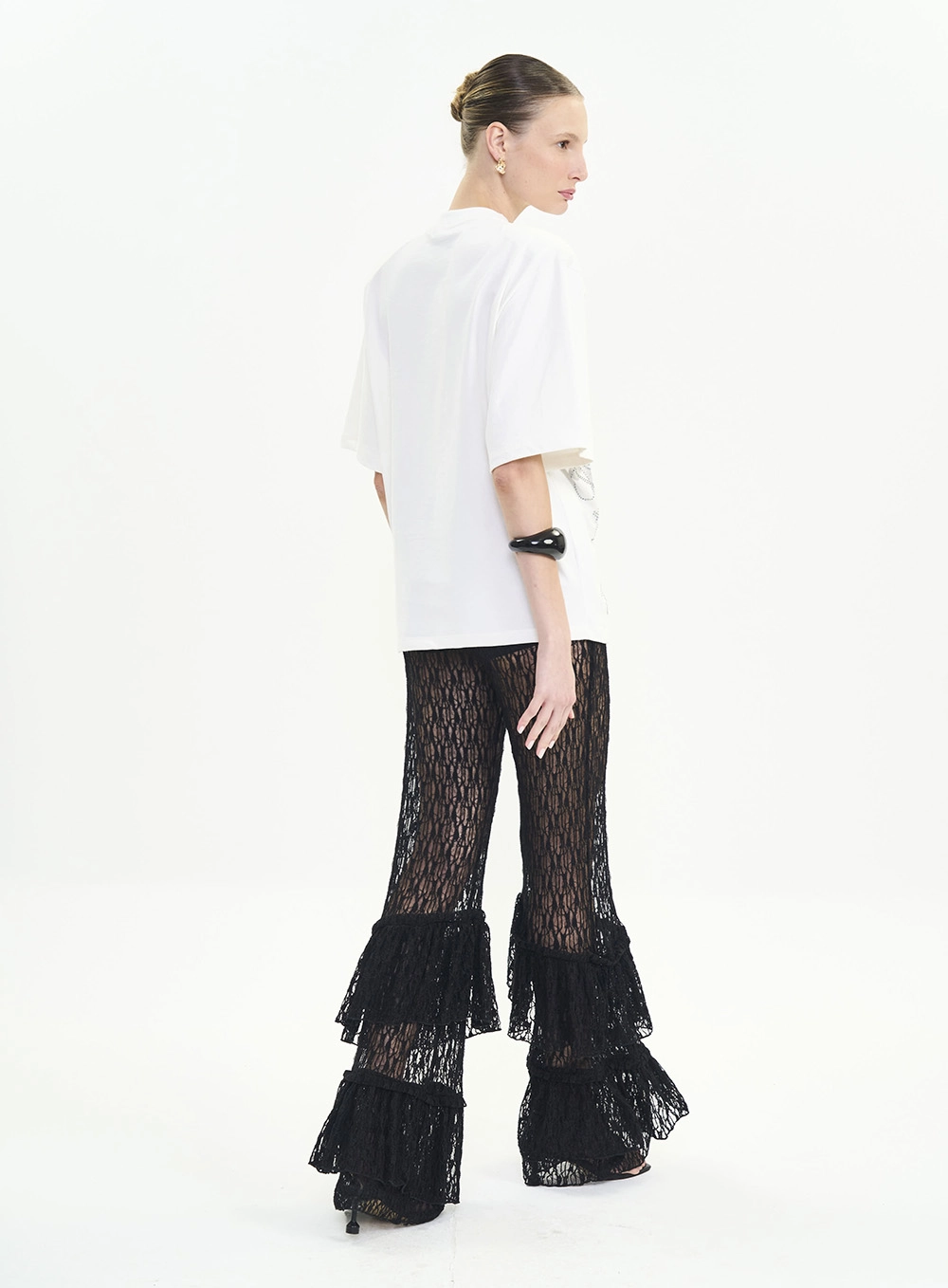 Camiseta Oversized Shape Amplo Estampada Off Shell