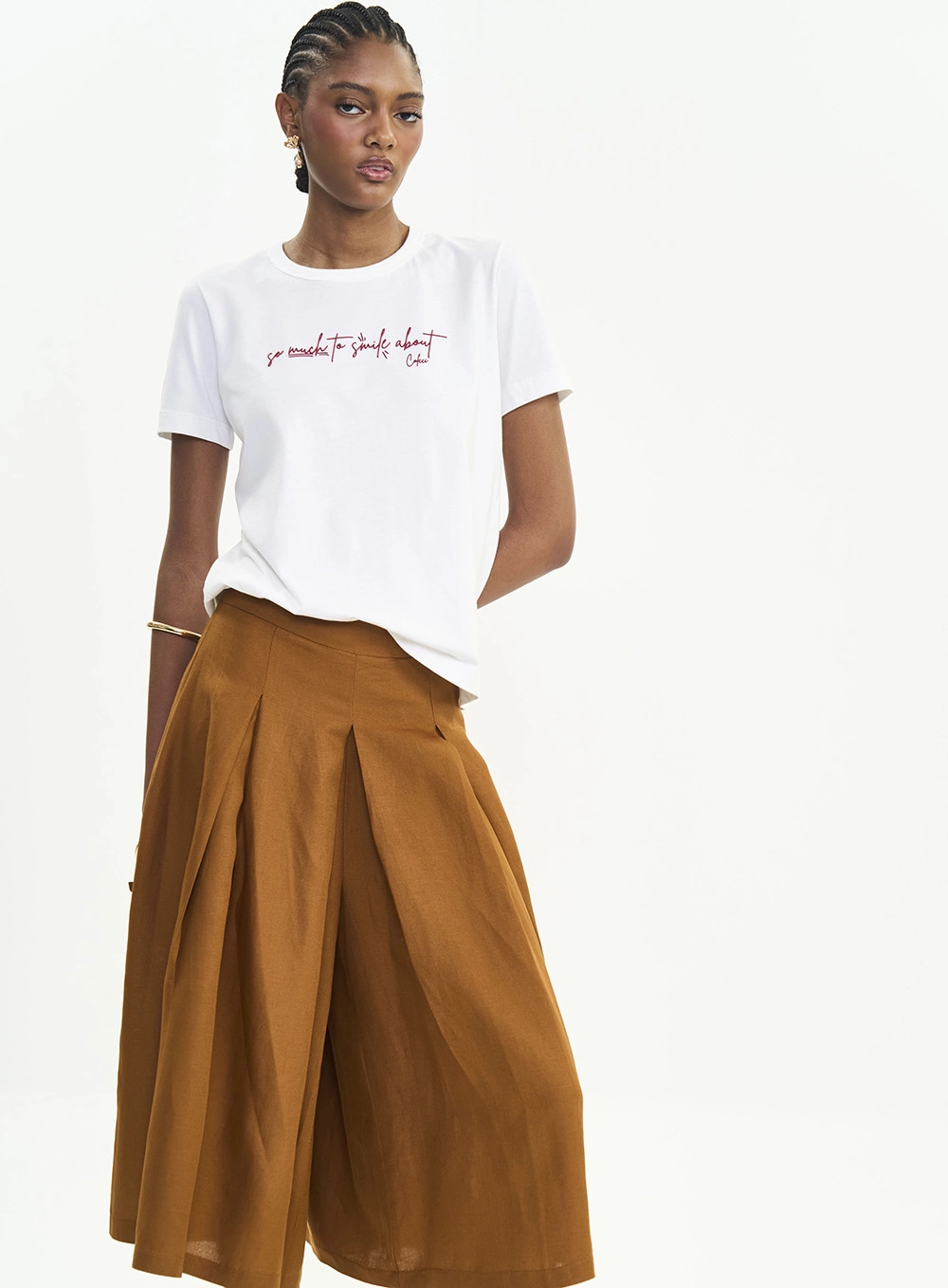 Camiseta Malha 1 Feminino Colcci Off Shell