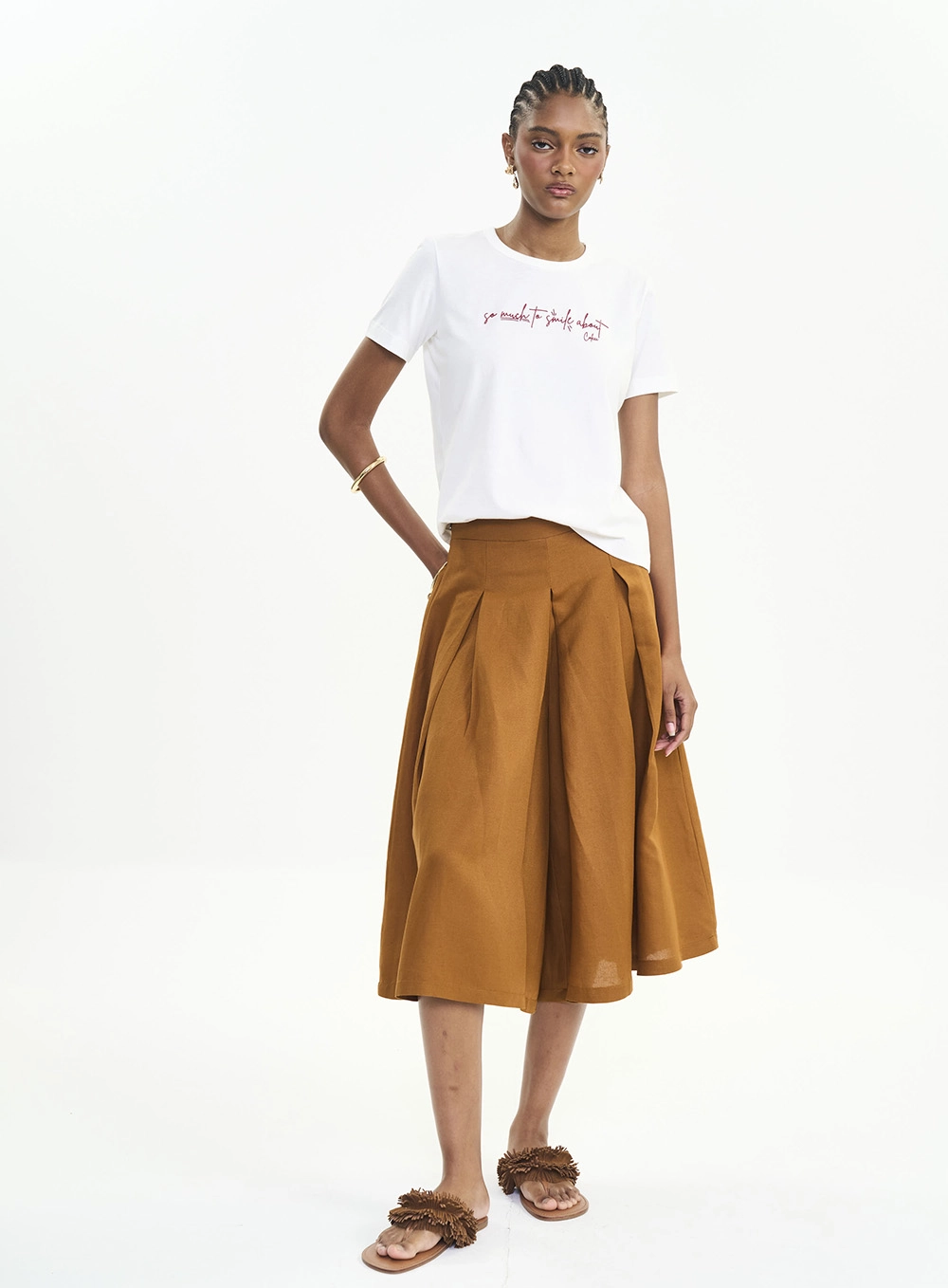 Camiseta Malha 1 Feminino Colcci Off Shell