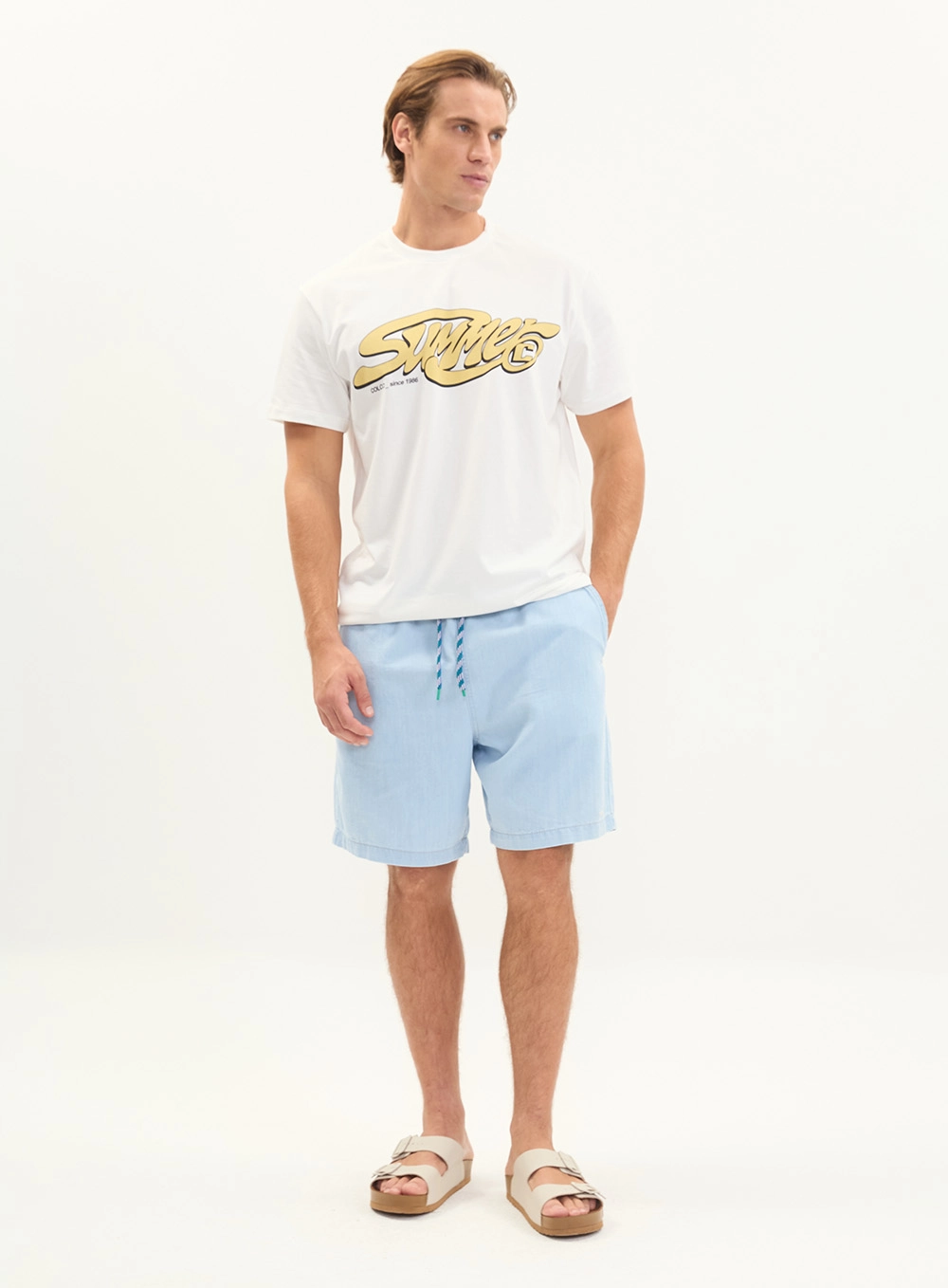 Camiseta Regular Fit Summer Masculina Off Shell