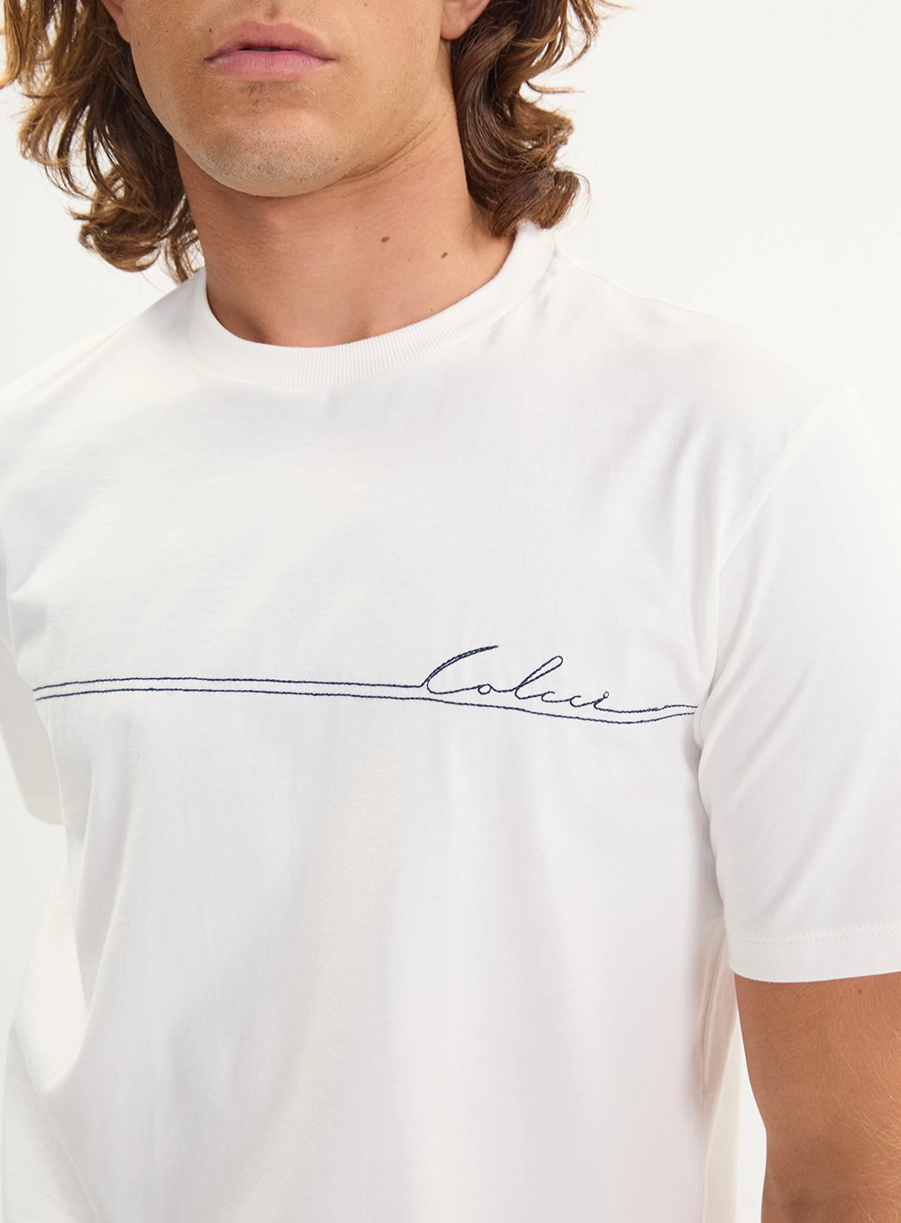 Camiseta Básica New Slim Estampada Masculina Off Shell