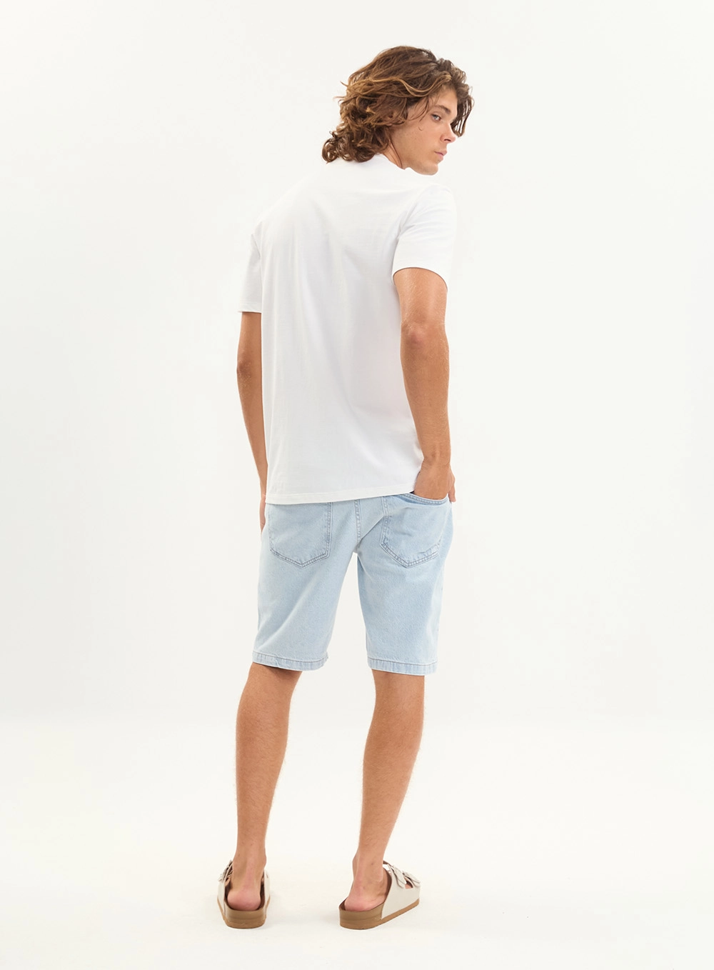 Camiseta Básica New Slim Estampada Masculina Off Shell