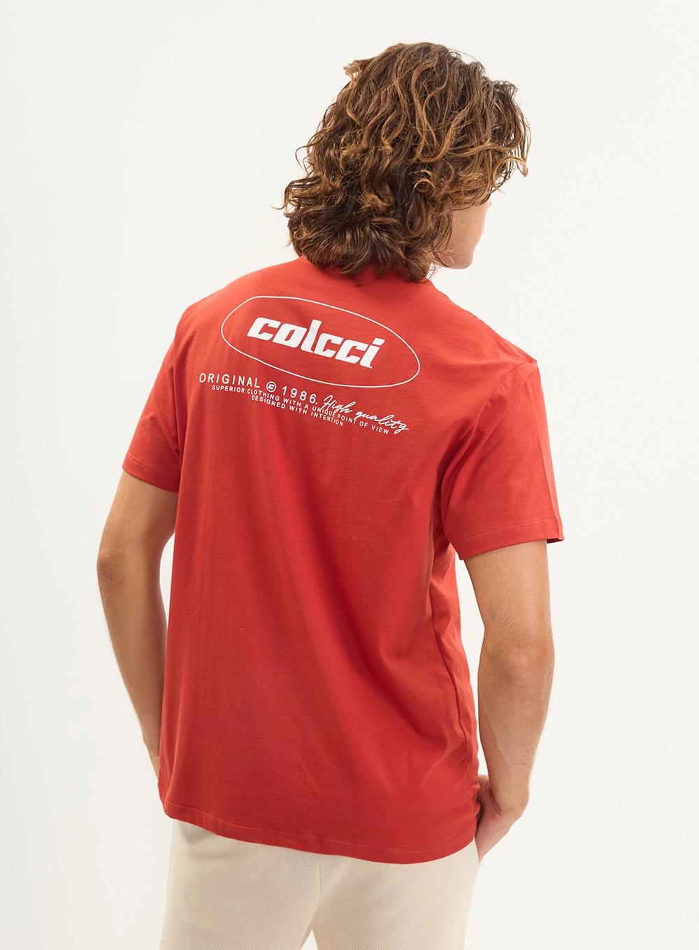 Camiseta Básica Regular Masculina Vermelho