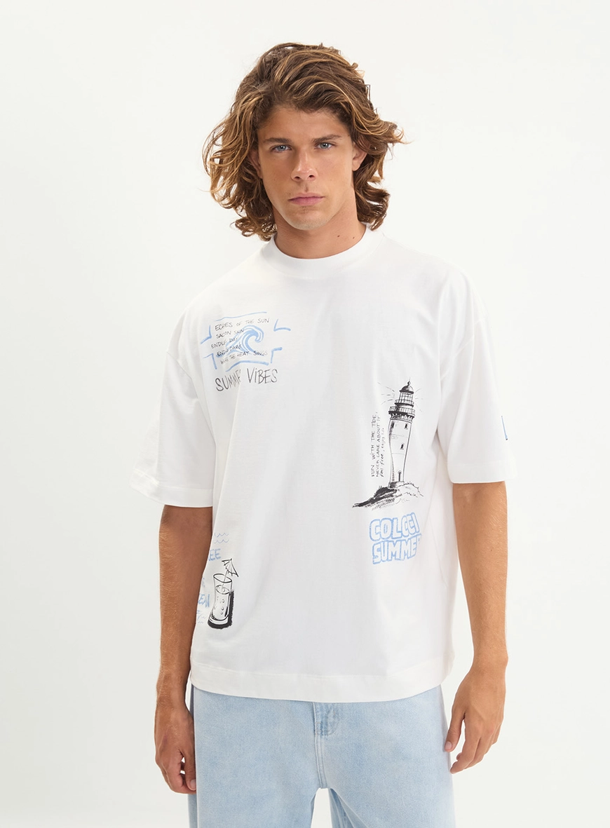 Camiseta Masculina Comfy Shape Amplo