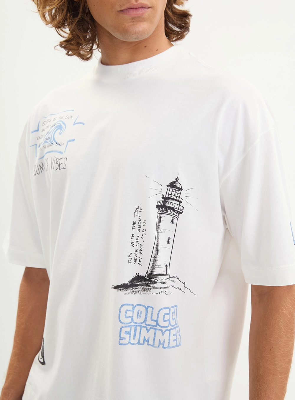 Camiseta Masculina Comfy Shape Amplo Off Shell